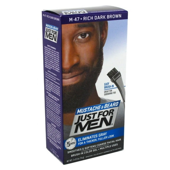 Just For Men Mustache & Beard #M-47 Rich Dark Brown (Pack of 3)