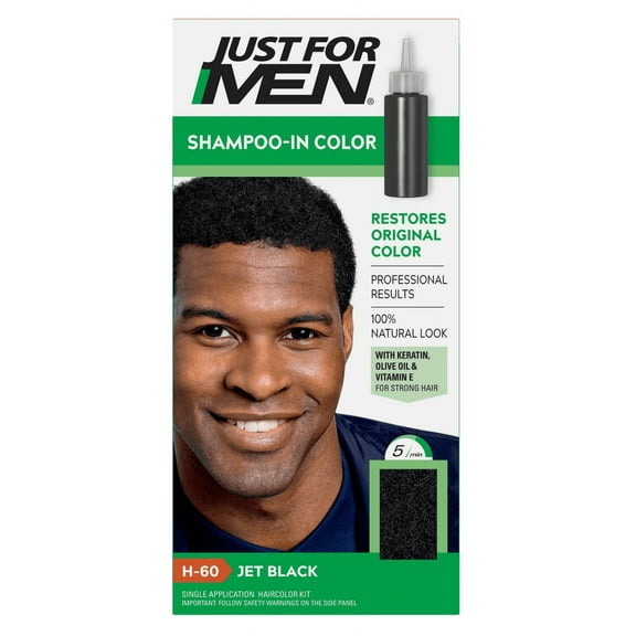 Just For Men Shampoo In #H-60 Haircolor Jet Black (Pack of 3)