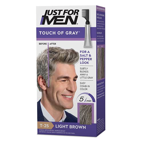 Just For Men Touch Of Gray, Gray Hair Coloring For Men's With Comb  Applicator Great For A Salt And Pepper Look : Target