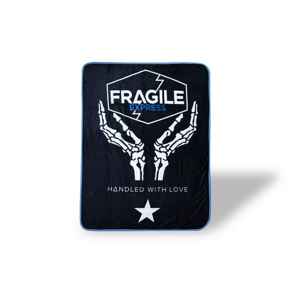 Just Funky Death Stranding Fragile Express Fleece Throw Blanket / 45 x 60 Inch Cozy Blanket, Blue