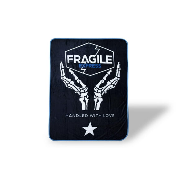 Just Funky Death Stranding Fragile Express Fleece Throw Blanket / 45 x 60 Inch Cozy Blanket, Blue