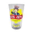 thumbnail image 1 of Just Funky Fallout Vault-Tec Salutes America Yellow Pint Glass, 16 oz, 1 of 3