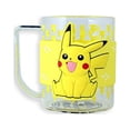 thumbnail image 1 of Just Funky Official Pokémon Pikachu Glass Yellow Coffee/Tea Mug with Silicone Sleeve, 16 oz, 1 of 4