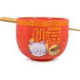 Just Funky Orange Color Bowl 14 Oz Ramen Bowl Set Eat Like A Saiyan