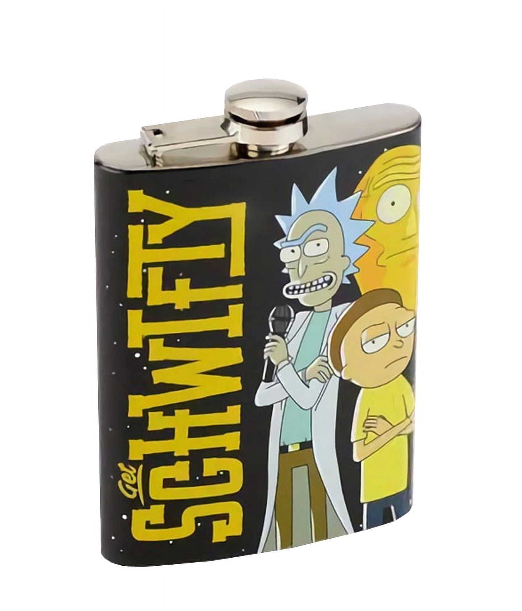 Just Funky Rick And Morty Get Schwifty 8 oz. Stainless Steel
