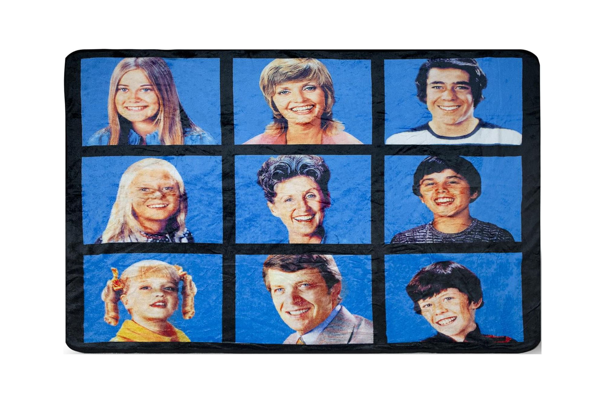 The Brady Bunch Blue Fleece Throw Blanket 45 x 60 Inches