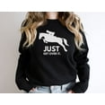 thumbnail image 1 of Just Get Over It Horse Sweatshirt, Sweatshirt For Horseback Rider, Horseback Riding Sweatshirt, Horse Girl Sweatshirt, Barnyard Sweatshirt SWEATSHIRT All Size S-5XL, 1 of 5