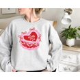thumbnail image 1 of Just a Girl Birthday Cake Coquette Sweatshirt, Valentine's Day Sweatshirt Valentine Heart Sweatshirt, Valentine Shirt, Valentine Sweatshirt SWEATSHIRT All Size S-5XL, 1 of 5