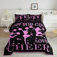 Just for Girl Loves Cheer Comforter Set Twin Teen Girls Cheer Sports