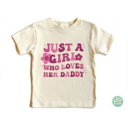 BELLA + CANVAS Just A Girl Who Loves Her Daddy, Daughter Gift, Toddler Shirt, Daddy And Me Family Matching Shirt, My Pantaloons Tshirt, New Born, Baby Shower Gift, New Parents Gift