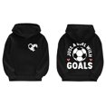 thumbnail image 1 of Just A Girl Who Loves Football Double Side Print,Girls hoodie Fleeced Line Made From 50% Cotton 50% Polyster,Long Sleeve Design Size 5 Years- Size 12 Years, 1 of 8