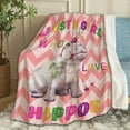 thumbnail image 1 of Just A Girl Who Loves Hippos Throw Blanket Fannel Fleece Super Soft Funny Blanket Travel Throw Blanket for Bed Couch Sofa 40&nbsp;x&nbsp;50&nbsp;Inch&nbsp;for&nbsp;Kid, 1 of 6