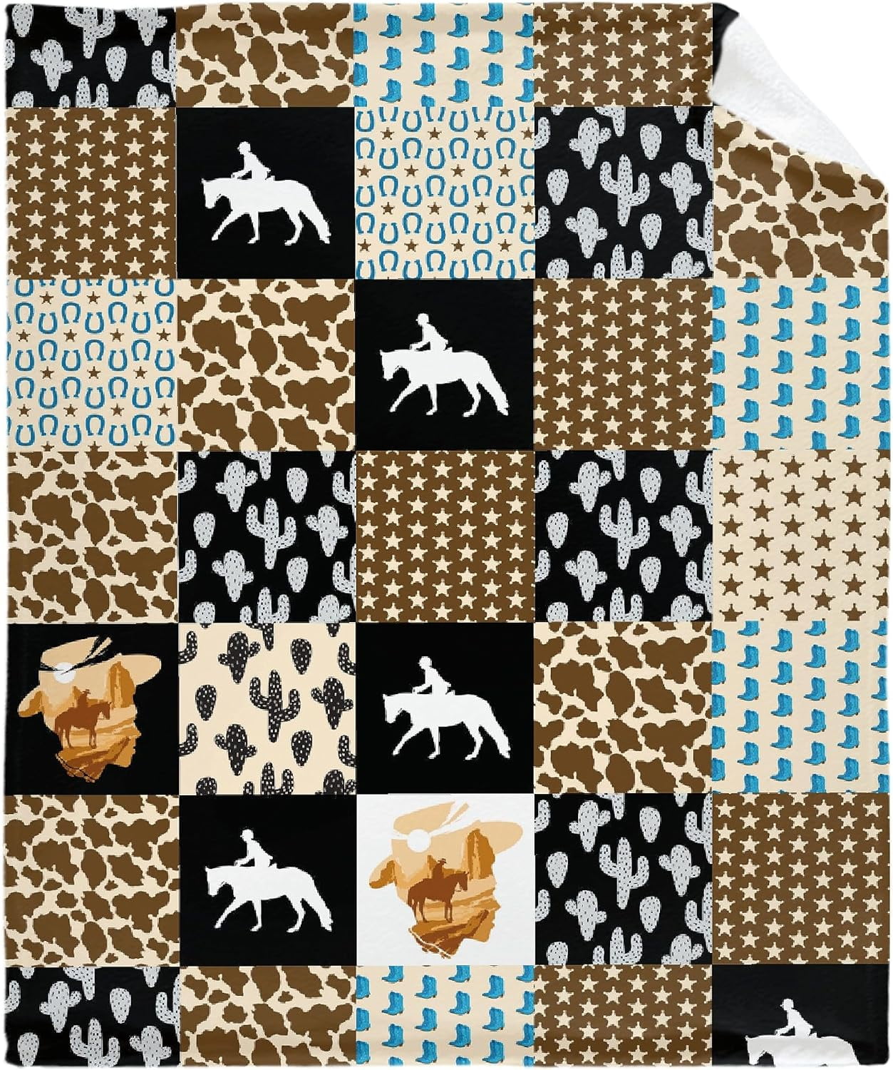 Just a Girl Who Loves Horses Blanket Soft Fluffy Lightweight Cozy Fuzzy Throws for Couch Bed Birthday Gift Friends Girls Boys All Seasons Non-Shedding Fluff 30"x40" for Pet