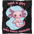 thumbnail image 1 of Just Girl Who Loves Axolotl Blanket for Girls Kids, Axolotl Throw Blanket Gift Soft Flannel 50*60 Inch for Sofa Bed Lightweight Blankets, 1 of 6