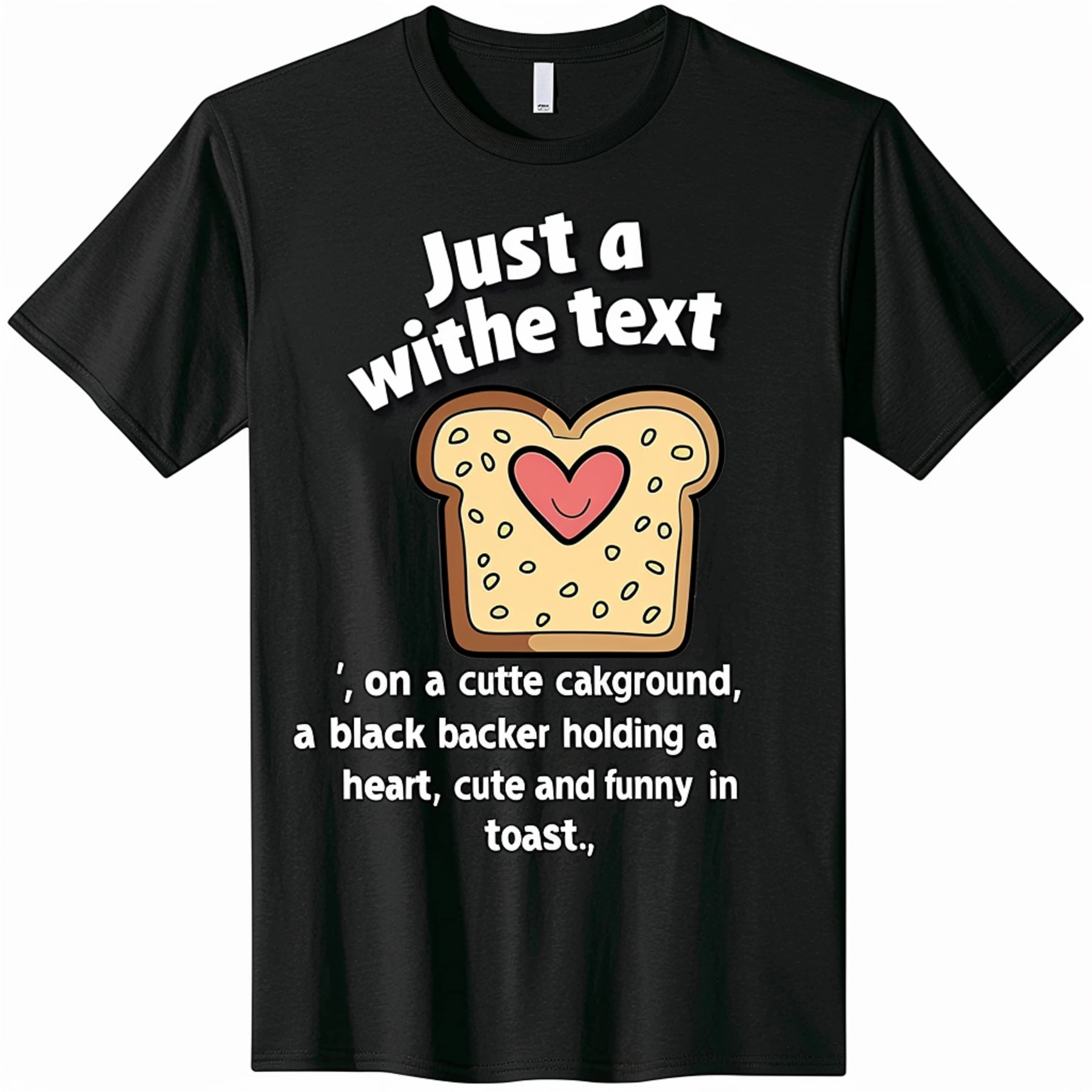 Just a Girl Who Loves Bread Cute Toast Cartoon Heart TShirt Funny and ...