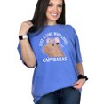 thumbnail image 1 of Just a Girl Who Loves Capybaras, Cute Capybara Print on T-Shirt, Funny Animal Graphic Tee, Women's Gift, Trendy Casual Wear, Flo Blue Comfort Colors T-Shirt, 2XL, 1 of 1