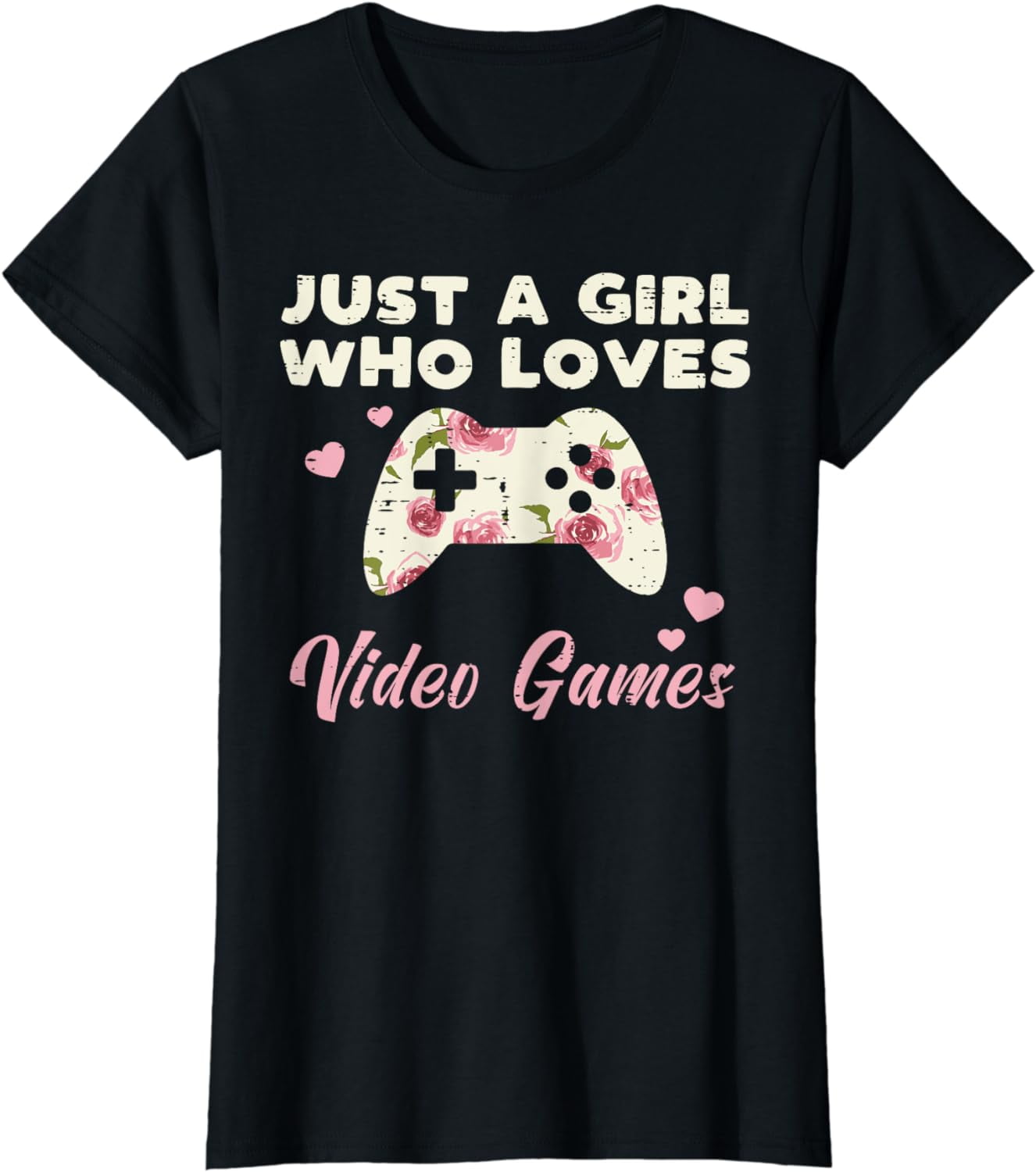 Just A Girl Who Loves Video Games Gamer Girls For Women Kids T-Shirt Just A Girl Who Loves Video Games Gamer Girls For Women Kids T-Shirt