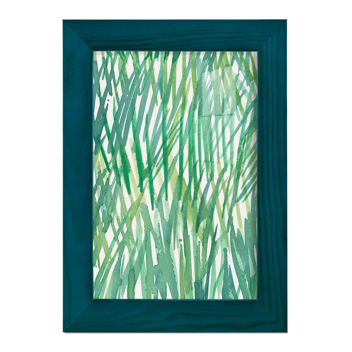 Just Grass I - Framed Print w/glass - Ocean Blue