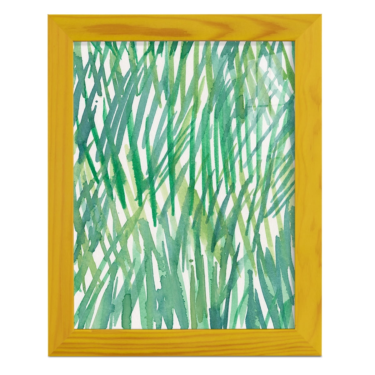 Just Grass I - Framed Print w/glass - Sunflower Yellow