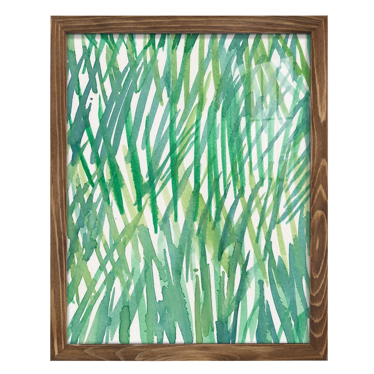 Just Grass I - Framed Print w/glass - Walnut