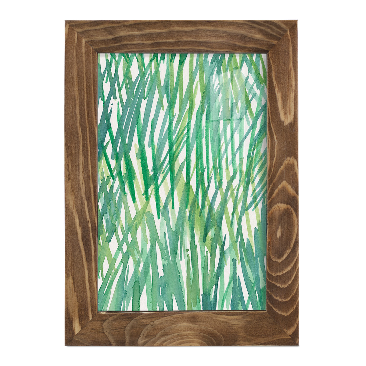Just Grass I - Framed Print w/glass - Walnut