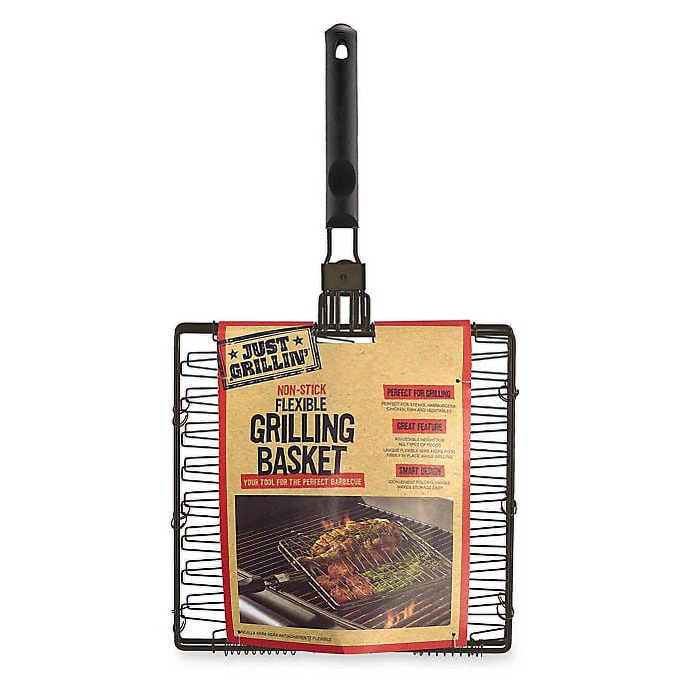 Just Grillin' Nonstick Flexible/Expandable Grilling Basket