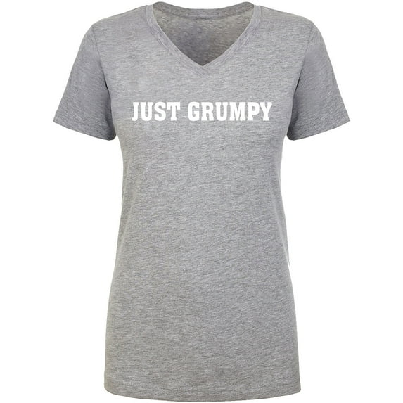 Just Grumpy Womens V-Neck T-Shirt