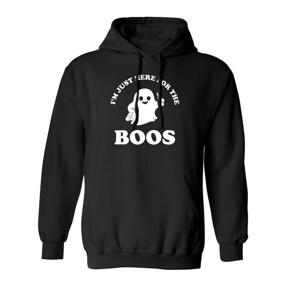 Just Here For The Boos Adult Hooded Sweatshirt