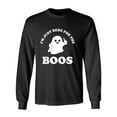thumbnail image 1 of Just Here For The Boos Adult Long Sleeve T-shirt, 1 of 3