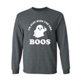 thumbnail image 1 of Just Here For The Boos Adult Long Sleeve T-shirt, 1 of 3