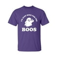 thumbnail image 1 of Just Here For The Boos Adult Short Sleeve T-shirt, 1 of 4