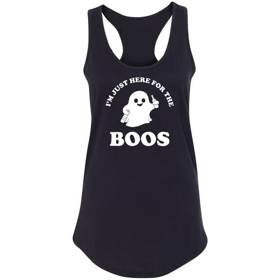 Just Here For The Boos Racerback Tank