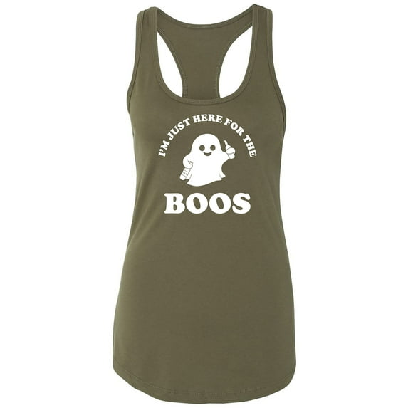 Just Here For The Boos Racerback Tank