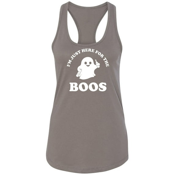 Just Here For The Boos Racerback Tank