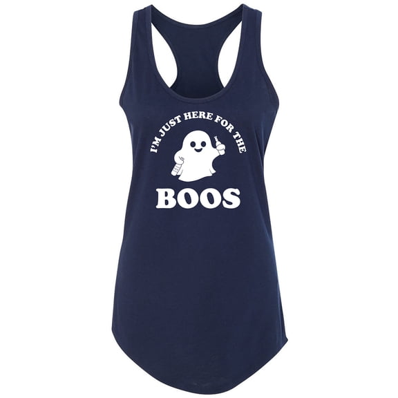 Just Here For The Boos Racerback Tank