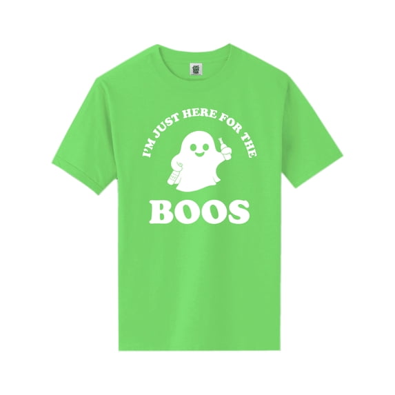 Just Here For The Boos Short Sleeve Neon T-Shirt