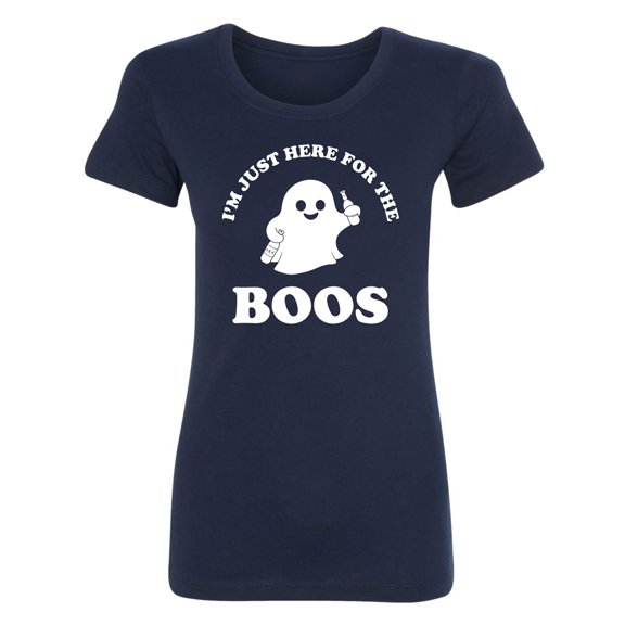 Just Here For The Boos Womens crewneck tee
