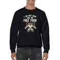 thumbnail image 1 of Just Here For The Free Food! Sweatshirt Men -Smartprints Designs, Male Medium, 1 of 4
