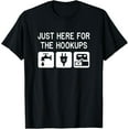 thumbnail image 1 of Just Here For The Hookups - RV Camping T-Shirt, 1 of 4