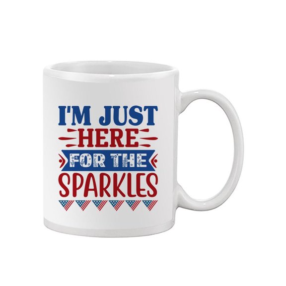 Just Here For The Sparkles Mug - Image by Shutterstock,