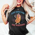 thumbnail image 1 of Just Here For The Wieners Shirt, Funny 4th of July, Hot Dog USA Shirt, Retro America Patriotic Shirt, 1 of 5