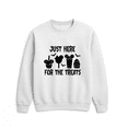 thumbnail image 1 of Just Here For Treats Holiday Costume Casual Party Outfit Graphic Everyday Sweatshirt, up to size 5XL, 1 of 2