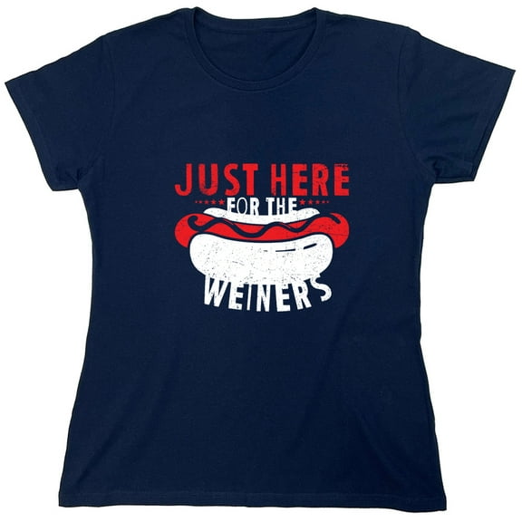 Just Here Tor The Wei*ers Sarcastic Humor Novelty Funny Women's Casual Tees