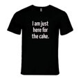 thumbnail image 1 of Just Here for the Cake Party T-Shirt - Black - Unisex, 1 of 7