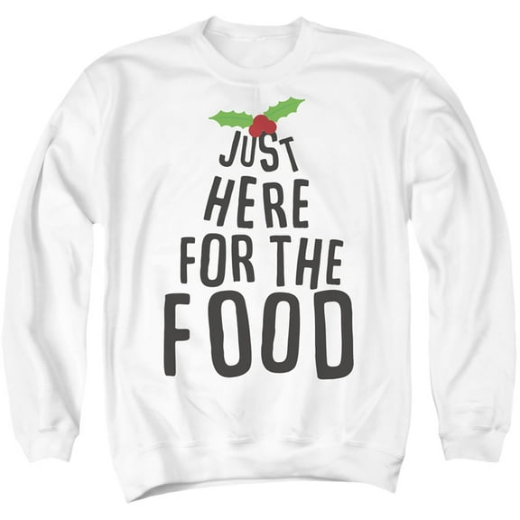 Just Here for the Christmas Food Unisex Adult Crewneck Sweatshirt