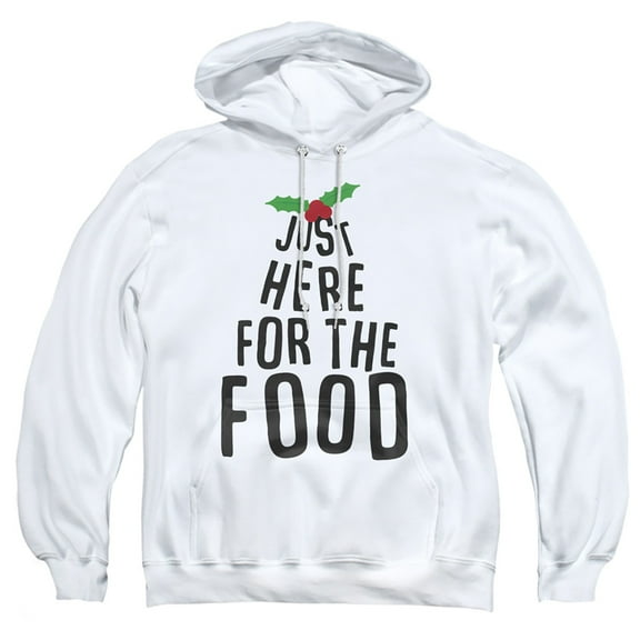 Just Here for the Christmas Food Unisex Adult Pull-Over Hoodie