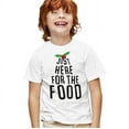 thumbnail image 1 of Just Here for the Christmas Food Unisex Youth T Shirt, 1 of 5