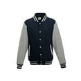 thumbnail image 1 of Just Hoods Adult Letterman Jacket Jha043, 1 of 2