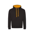 thumbnail image 1 of Just Hoods By AWDis JHA003 Adult 80/20 Midweight Varsity Contrast Hooded Sweatshirt - Jt Blk/Orn Crsh - Medium, 1 of 1