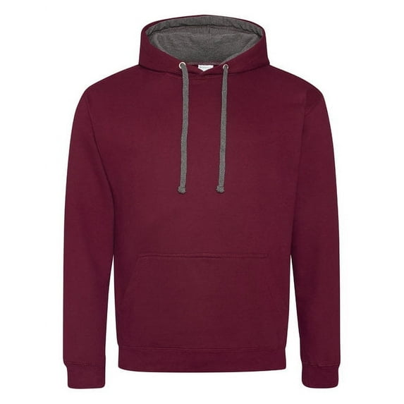 Just Hoods By AWDis JHA003 Adult 80/20 Midweight Varsity Contrast Hooded Sweatshirt